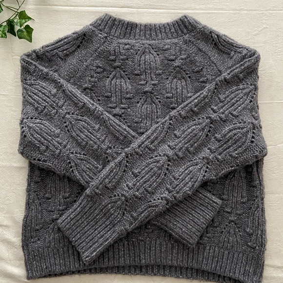 ZARA knit grey sweater - Picture 3 of 3